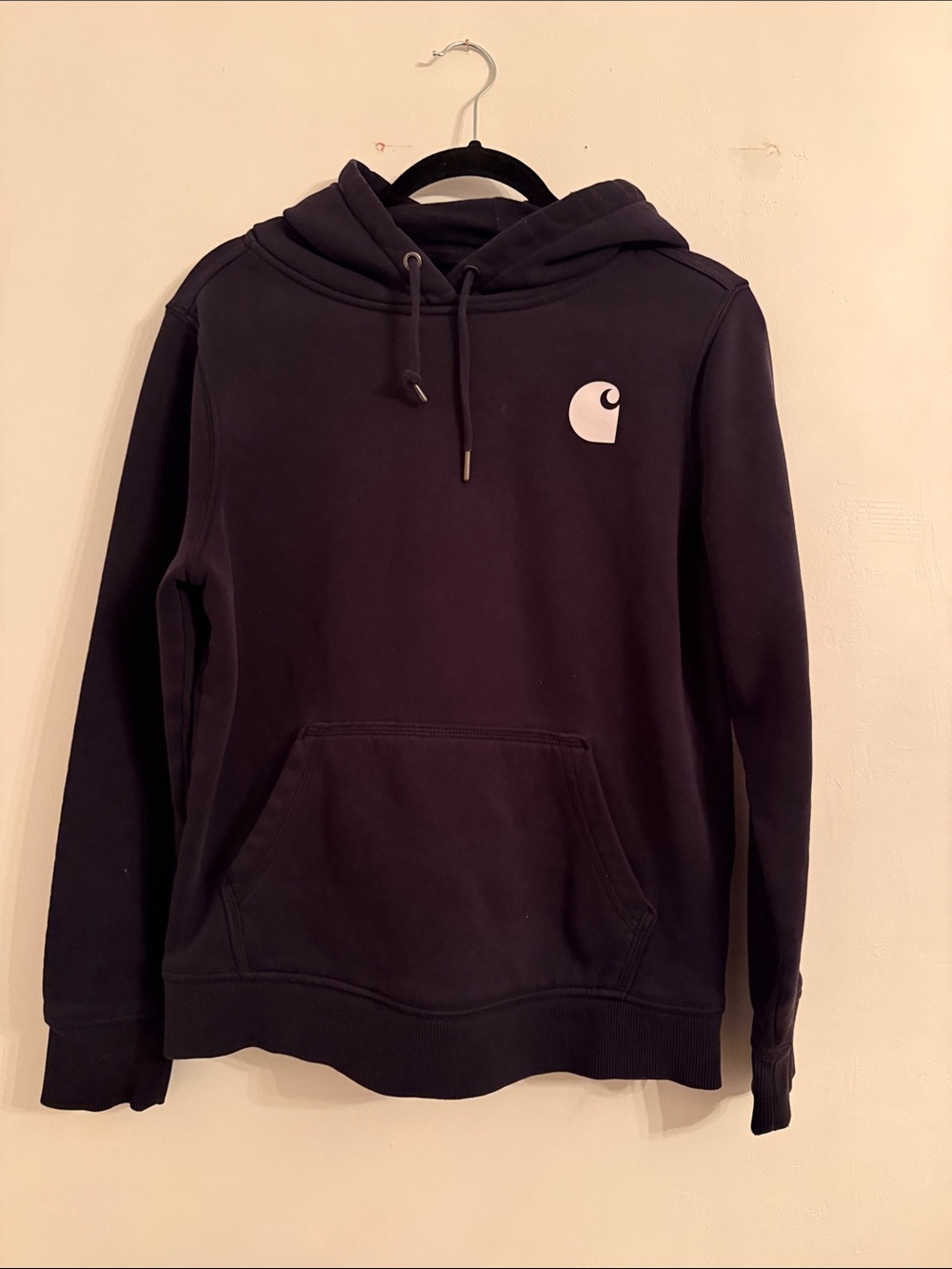 Carhartt Black Pullover Hoodie with Chest Logo